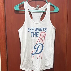 LA Dodgers Racerback Tank Top